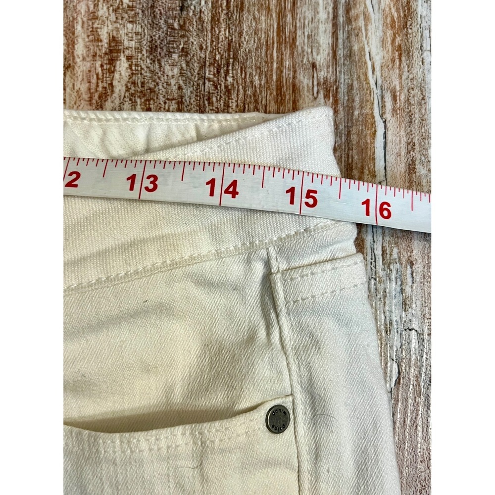 Paige Premium Denim White Cut Off Jean Shorts Frayed Hem Size 27 Low Rise - Picture 5 of 9